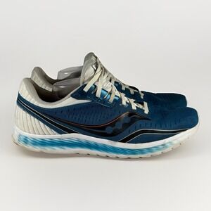 Saucony Kinvara 11 Running Shoes Blue White Athletic Form Fit Men's Size 13 M285